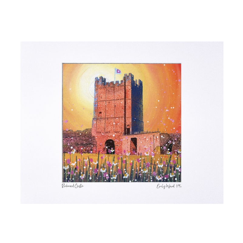 Richmond Castle Limited Edition Print with Mount